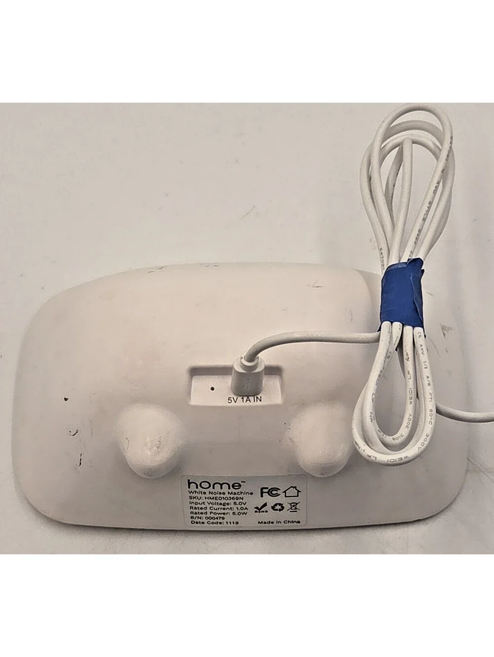 hOmeLabs White Noise Sound Machine 8 Sounds Sleep Timer Adapter Tested